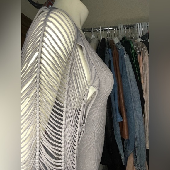 Dress Cage Sleeve Stretch Dress By Poof! MUST SEE ๐ Unique Flattering Dress - Picture 9 of 12